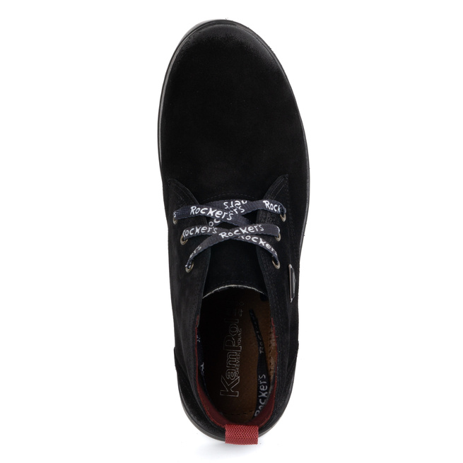 Pánské zateplené kožené boty KAMPOL 110/35 černé