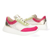 Dámské kožené tenisky Pollonus White/Fuchsia 5-1733-002