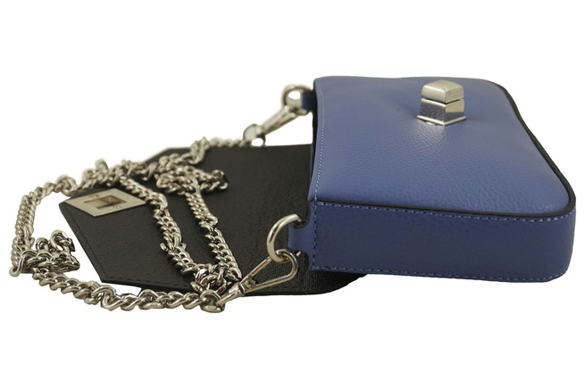 Malá kožená společenská kabelka - Pistácie