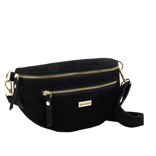 Dámská semišová ledvinka Barberinis - černá
