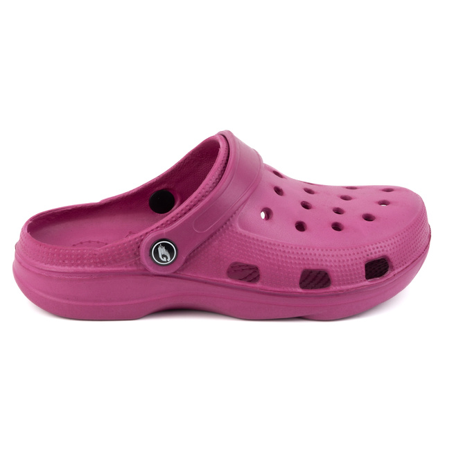 Pantofle lehké pěnové dřeváky do bazénu fuchsiová