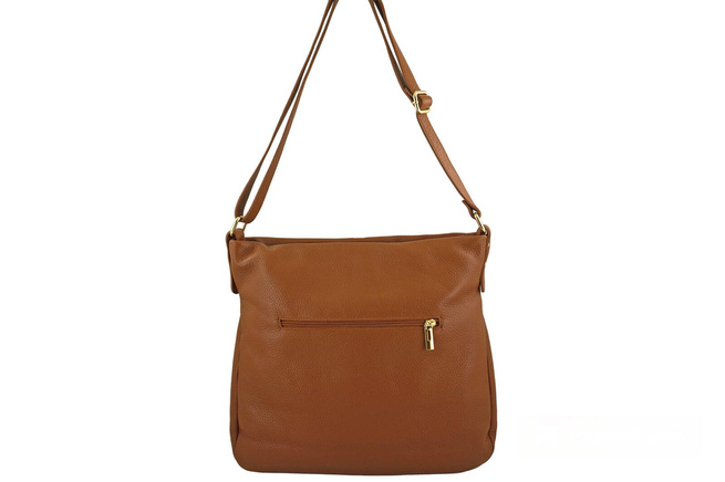 Duża klasyczna torba na ramię - Brązowa jasna