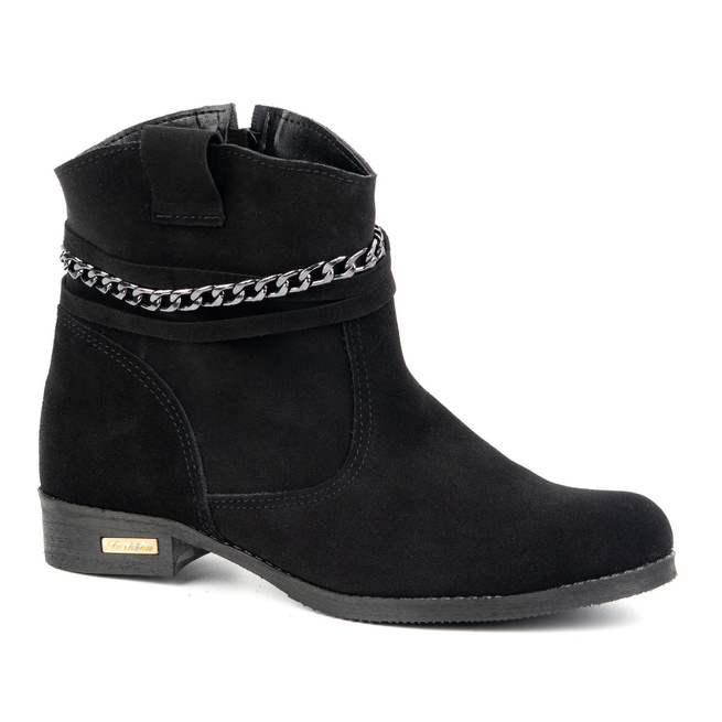 Dámské semišové zateplené boty Luna black