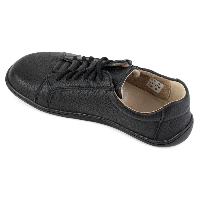 Dámské kožené minimalistické boty barefoot 1242 black