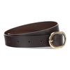 Dámský kožený opasek s italskou sponou 3.30 hnědý