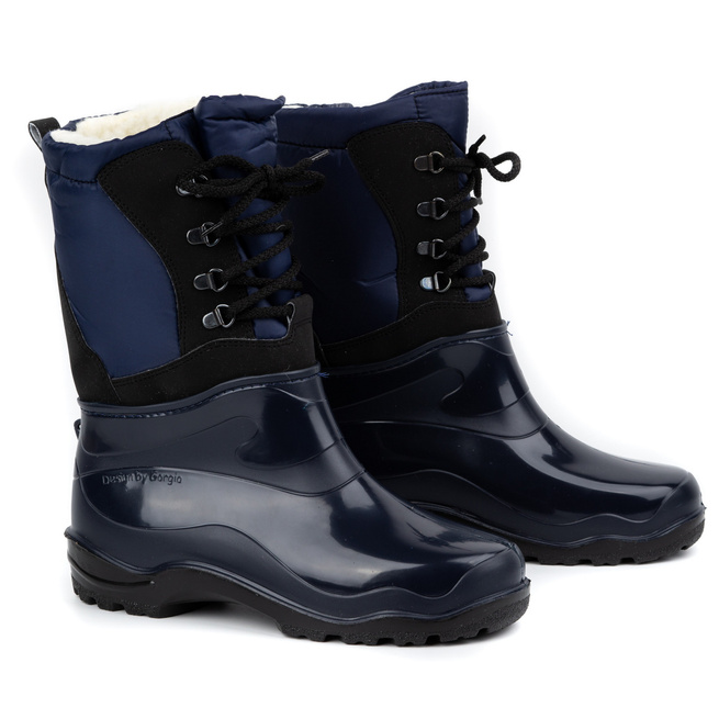 Kalosze damskie zimowe 210 SNOW 5 granatowe