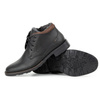Skórzane buty męskie na zimę C16S czarne