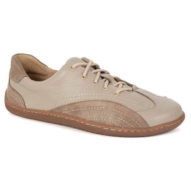 Półbuty barefoot damskie skórzane Wasak 0800W cappuccino