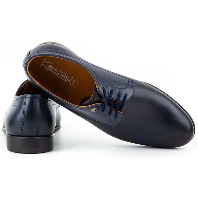 Buty męskie wizytowe skórzane 334/54 granatowe