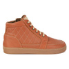 Buty damskie zimowe barefoot skórzane Z-B05 rude – ocieplane, zero-drop, szeroki przód