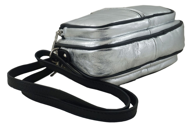 Mała torebka trzykomorowa - Złota