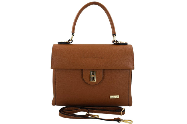 Kufr kožené kabelky - světle hnědý