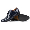 Pánská společenská kožená obuv z lakované kůže 480 navy blue