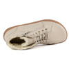 Dámské minimalistické barefoot zimní kožené boty 1293 beige 