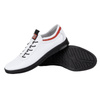 Buty męskie skórzane casual K23 białe z czarnym