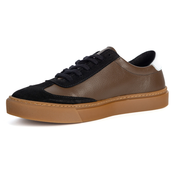 Pánské kožené mokasíny 297 navy blue