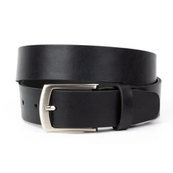 Męski pasek skórzany czarny model 8.35.2 marki OLIVIER