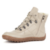 Dámské minimalistické zimní kožené boty barefoot 1292 beige