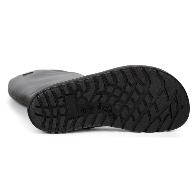 Kozaki BAREFOOT buty damskie skórzane Olivier Hazel brązowe lico