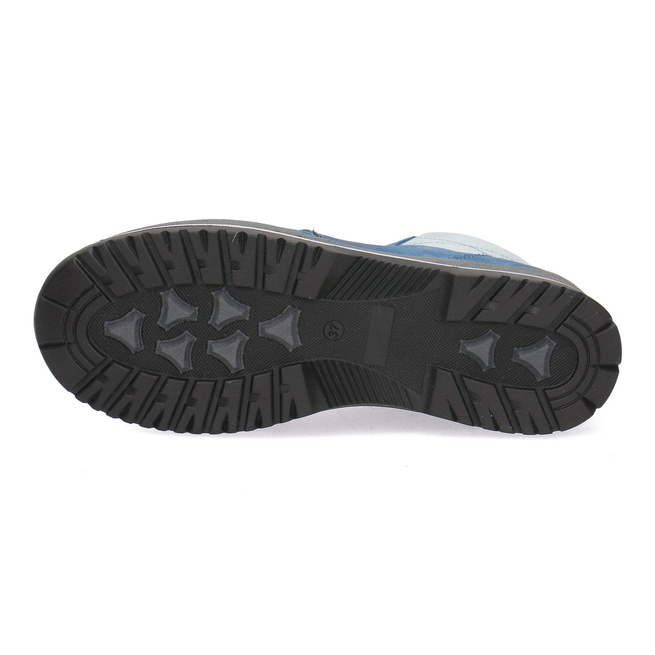 Dámské kožené boty Blue Pollonus blue nubuck 5-1122-019
