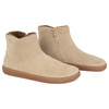 Dámské barefoot zimní kožené boty zateplené kožešinou Olivier 202MP beige