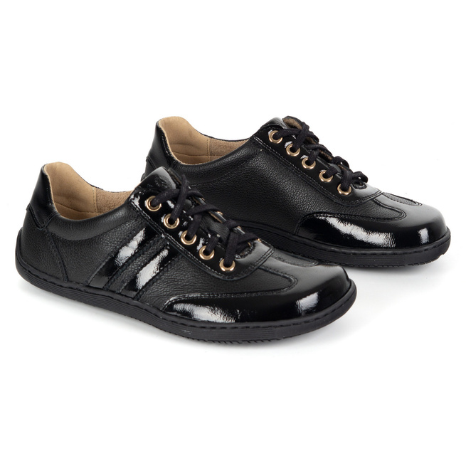 Buty BAREFOOT damskie skórzane minimalistyczne 1287 czarne