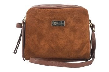 Torebka listonoszka skórzana - Brązowa