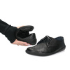 Skórzane półbuty damskie Pollonus Barefoot 5-1288-029 Czarny/Perforacja