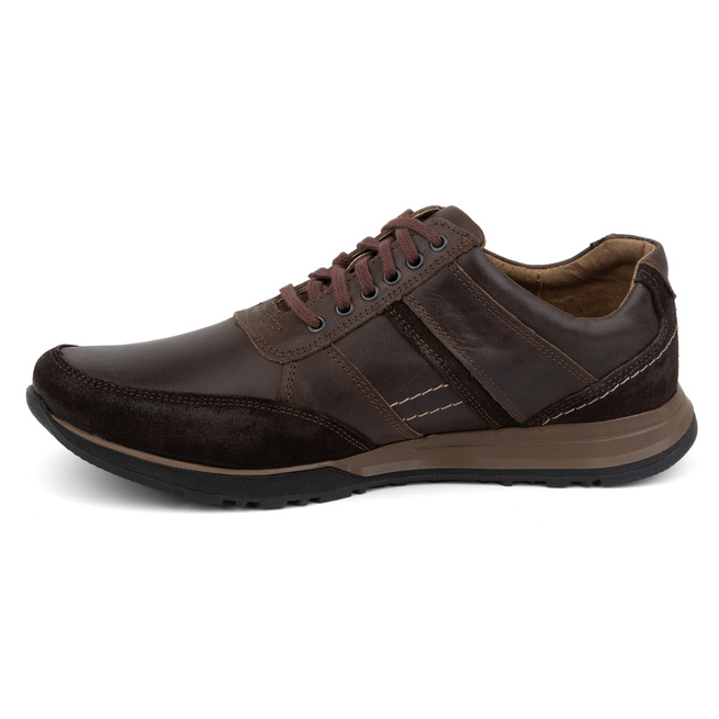 Buty męskie skórzane sznurowane SPORT STYLE 310GT brązowe