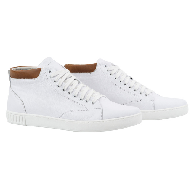 Pánské kožené tenisky 2108 white