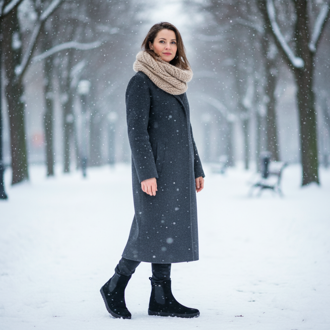 Barefoot damskie buty zimowe Sloan podeszwa zimowa z wyraźnym protektorem