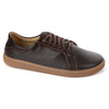 Aura: Brązowe Damskie Skórzane Buty Minimalistyczne | Barefoot Sneakersy z Zerowym Dropem