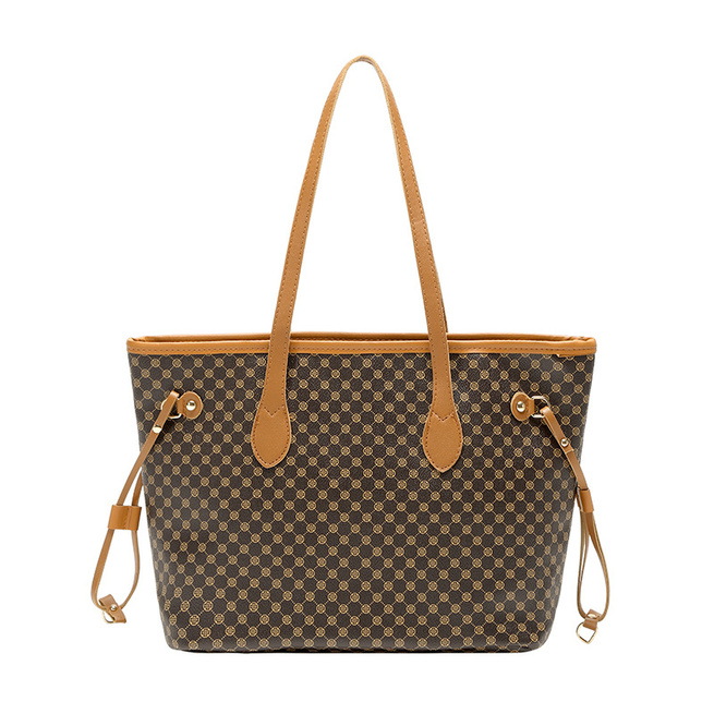 duża Torebka damska Shopper JS78 brązowa