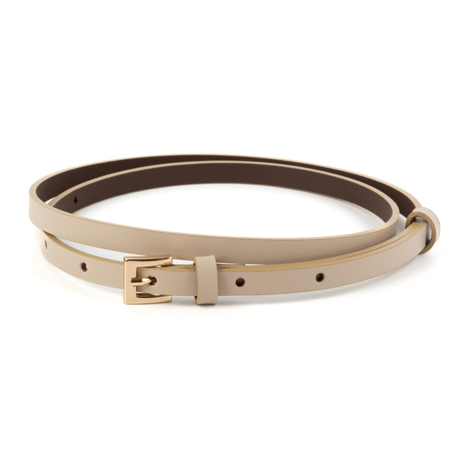 Dámský kožený opasek D139.1 Béžový