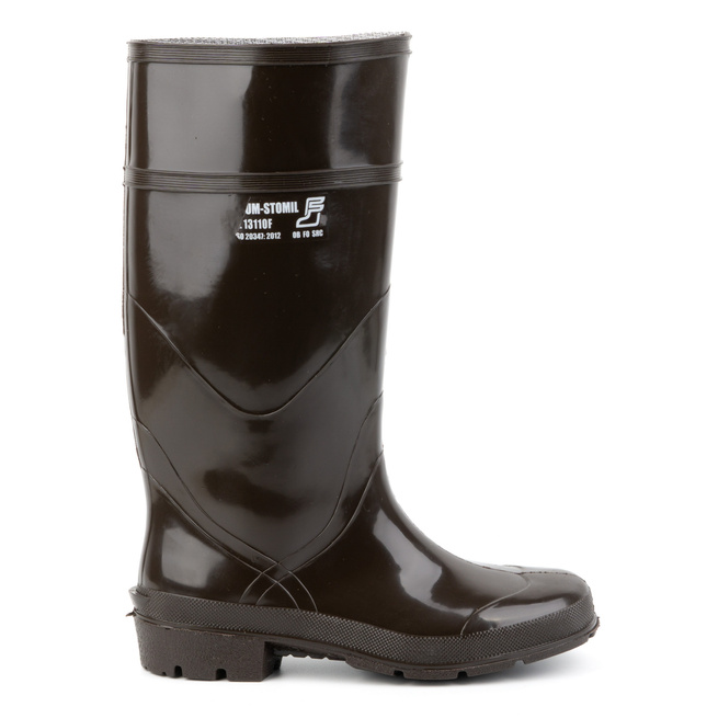Olejivzdorná pracovní obuv gumboots 13110F hnědá