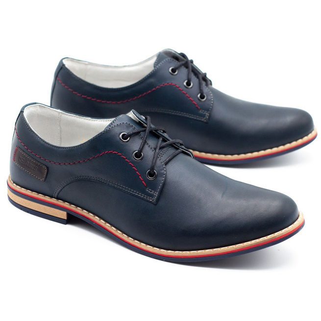 Skórzane buty męskie 4149 GRL