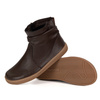 Dámské barefoot boty zateplené zipem 1297 chocolate brown
