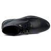 Pánské kožené boty Olivier 337LU - nízké šněrovací se zipem černé