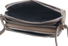 Stylová tříkomorová crossbody kabelka - Béžová tmavá