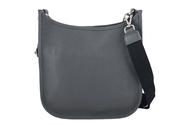 Duża listonoszka z odpinanym łańcuszkiem - Szara ciemna