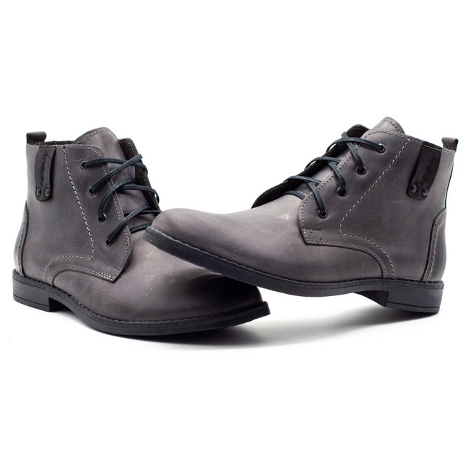 Buty męskie zimowe c20s szare