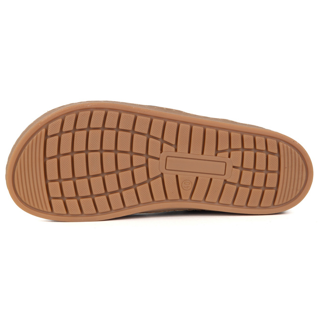 Skórzane buty BAREFOOT damskie zimowe 201MP ocieplane z naturalnej skóry brązowe