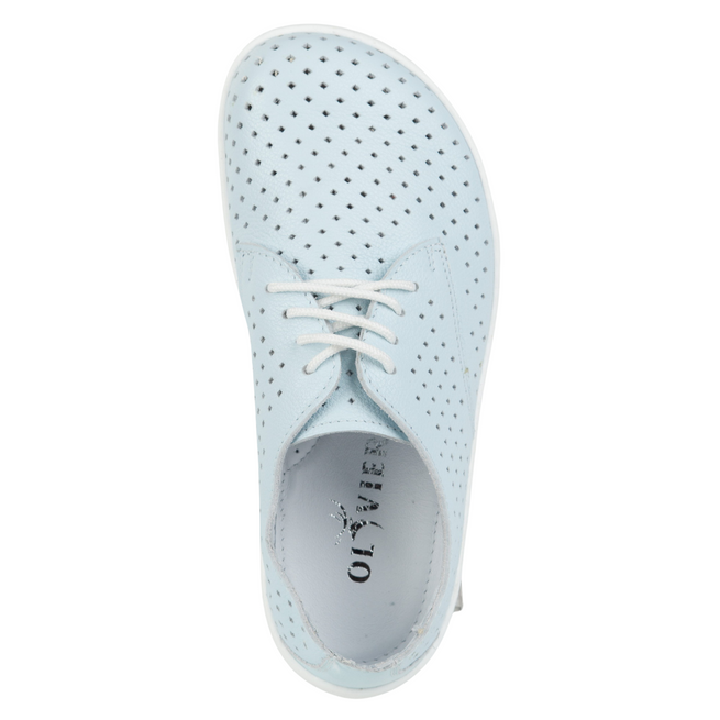 BAREFOOT Dámské minimalistické prolamované boty 1288POL modré