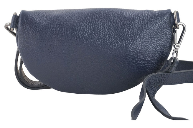 Kožený sáček pro mládež / ledvinka - námořnická modř