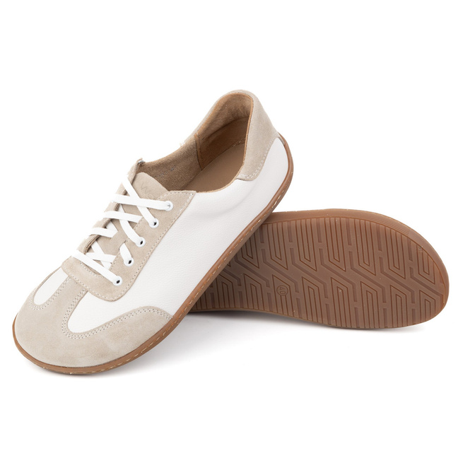 Buty barefoot minimalistyczne skórzane WASAK 0744W biały