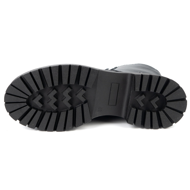 Olivier Elara – skórzane botki zimowe z wełną naturalną