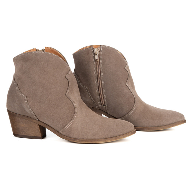 Olivier Monroe - dámské semišové kožené kovbojské boty