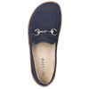 Dámské minimalistické kožené mokasíny Barefoot 1288AR navy blue nubuk