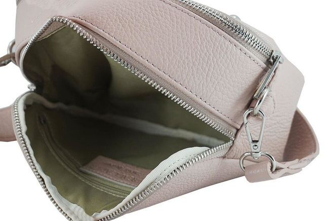 Dámská kabelka s širokým páskem Powder pink