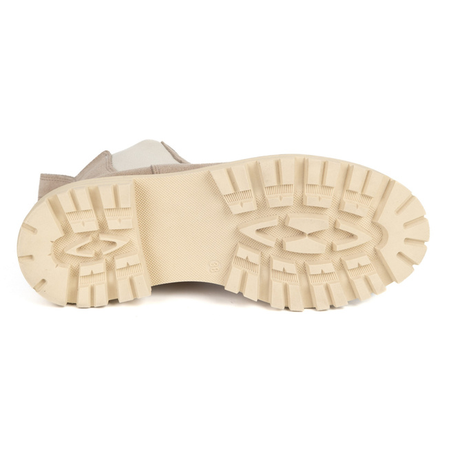 Sztyblety damskie Elise polskie obuwie naturalna skóra wokerowa podeszwa zamszowe